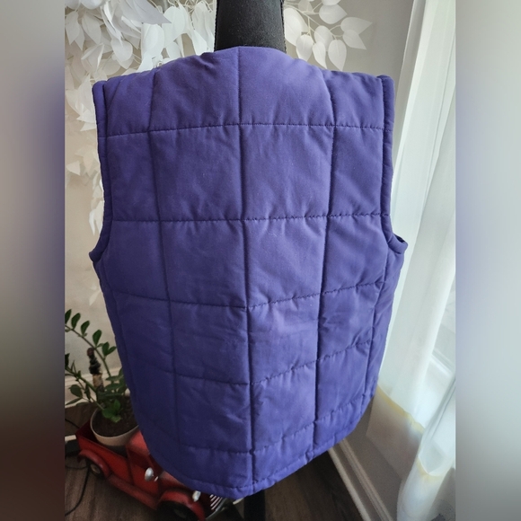 Nike Jordan Women's Insulated Loose Fit Purple Quilted Vest Size Large - Picture 5 of 10